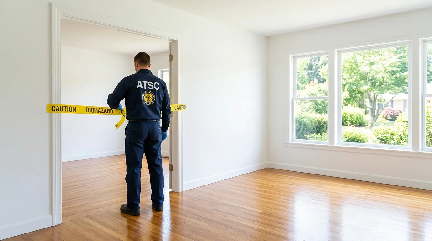 Certified biohazard cleanup crew performing Trauma Scene Cleanup in East Stroudsburg