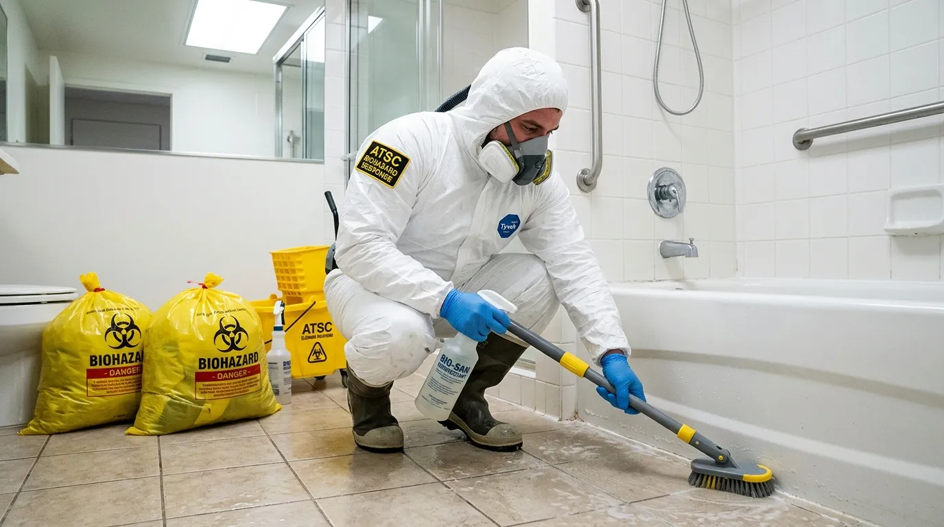 Decontamination equipment deployed for Blood Cleanup in East Stroudsburg